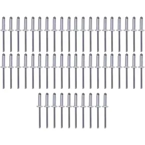 Rebite de Repuxo Alumínio 6,2x12mm 50 Peças Worker