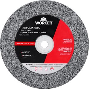 Rebolo Uso Geral 6x1x1.1/4 Grosso Worker