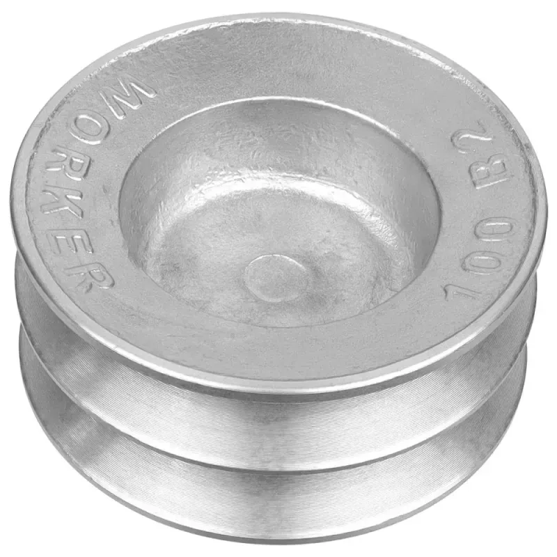 Polia-de-Aluminio-B2-100mm-2-Canais-Worker