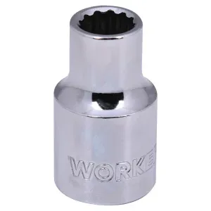 Soquete Estriado Encaixe 1/2" 10mm Worker