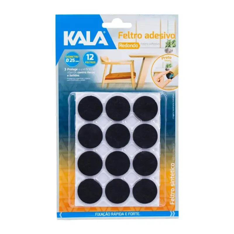 FELTRO-ADESIVO-PRETO-RED-25MM-12-PCS-KALA