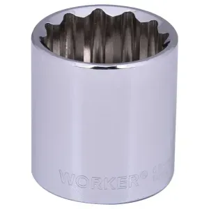 Soquete Estriado Encaixe 1/2" 30mm Worker