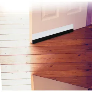 Veda Porta Adesivado com Escova Pvc Branca 80cm Kala