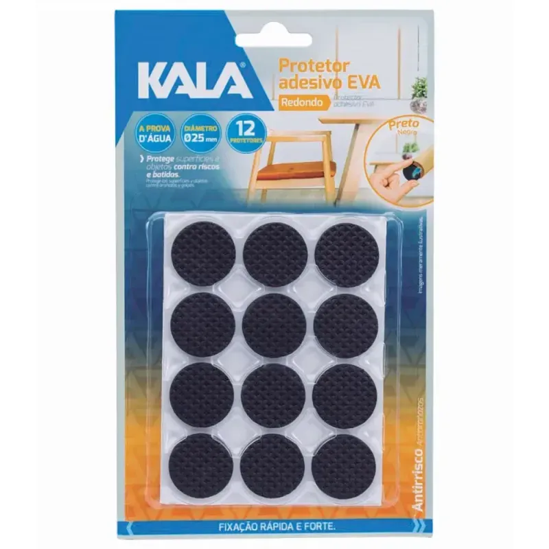 PROTETOR-ADESIVO-EVA-KALA-PRETO-REDONDO-19MM-12-PCS