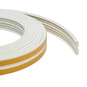 Veda Fresta Autoadesivo 'E' 9x4mm-6m Branco Kala