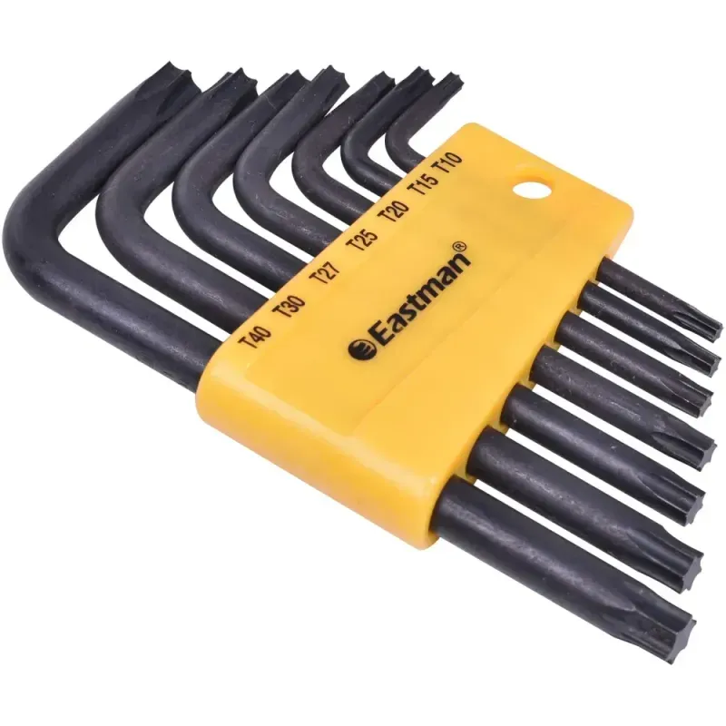 Jogo de Chave Hexalobular L Curta 7 Peças Eastman