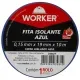 Fita Isolante Antichama 19mmx10m Azul Worker