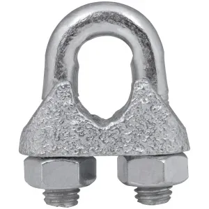 Grampo tipo "CLIP" para cabo de aço 3/8” 10 Peças Acerosid