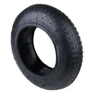 Pneu Tamanho 3,25 x 8" com 4 Lonas na cor Preta Worker