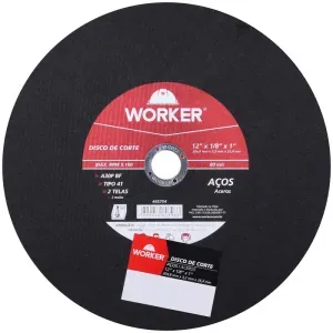 Disco de Corte para Aço com 2 Telas 12"x1" Worker