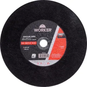 Disco Corte Aço 12" x 1/8" x 1" Worker