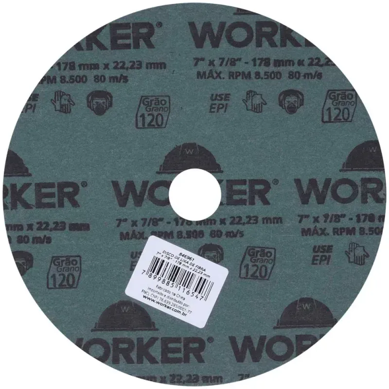 Disco-de-Lixa-de-Fibra-7--x-7-8--Grao-120-Worker