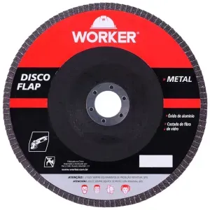 Disco Flap Curvo 115mm x 22,23mm Metal Worker