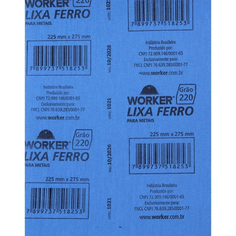 Lixa-Ferro-para-Acabamento-em-Metais-Grao-220-Worker