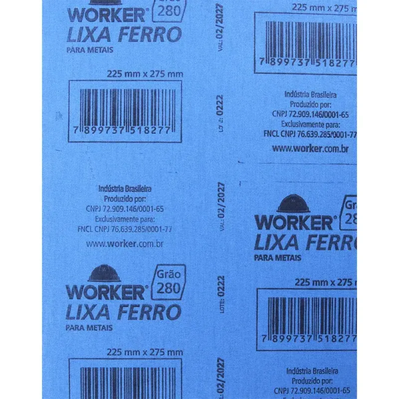 Lixa-Ferro-para-Acabamento-em-Metais-Grao-280-Worker