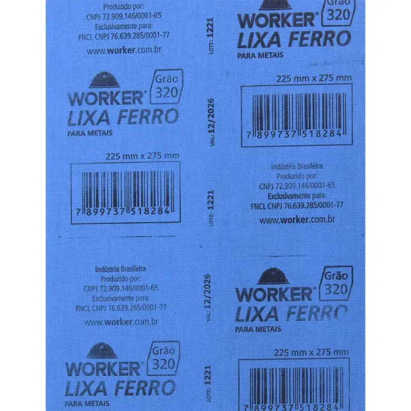 Lixa-Ferro-para-Acabamento-em-Metais-Grao-320-Worker