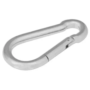 Mosquetão Com Trava 10x100mm 180kg Acerosid 2 Peças