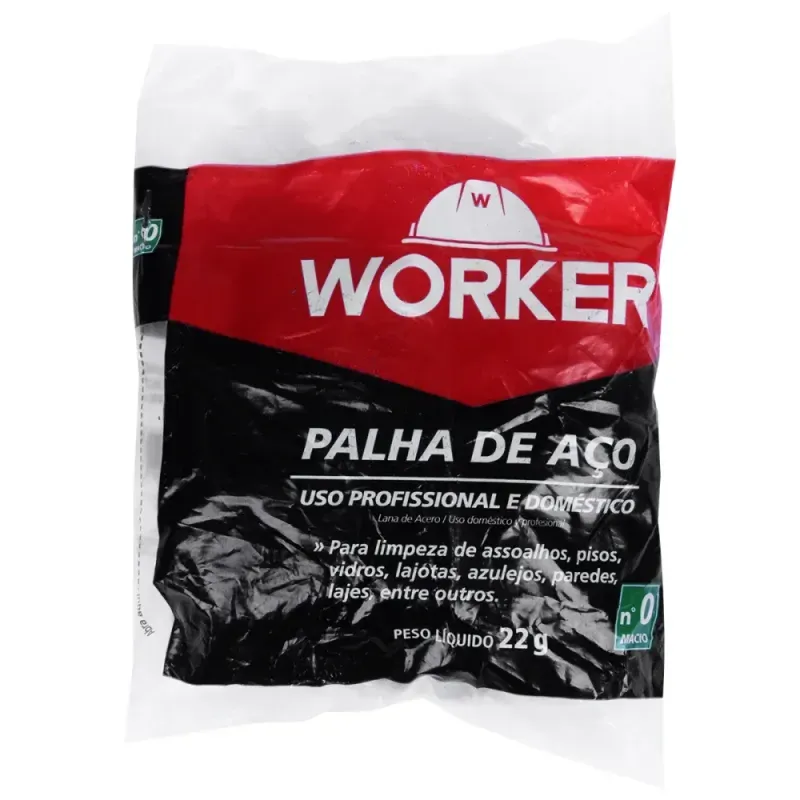 Palha-de-Aco-Numero-0-Fina-22g-Worker
