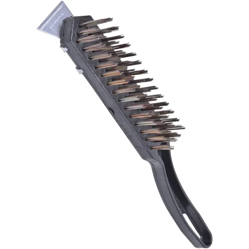 Escova-de-Aco-Manual-4-Fileiras-Com-Raspador-Worker