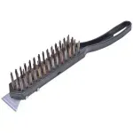 Escova-de-Aco-Manual-4-Fileiras-Com-Raspador-Worker