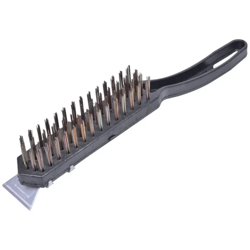 Escova-de-Aco-Manual-4-Fileiras-Com-Raspador-Worker