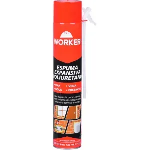 Espuma Expansiva Poliuretano 735ml/712g Worker