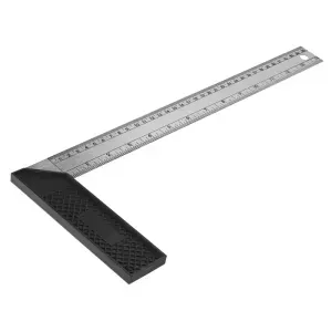 Esquadro Aço Inox 12" 300 mm Cabo Worker