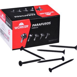 Parafuso P/ Drywall Ponta Agulha Cab. Chata 3,5X45mm Worker