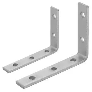 Suporte Cortina Leve Kala 5x7cm Zincado 10 Peças