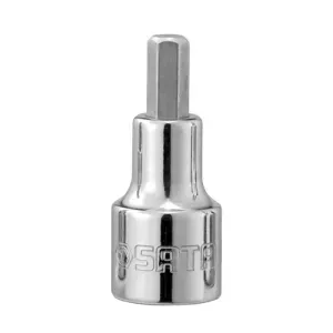 Soquete com Bit Hexagonal 1/2" com Encaixe em Aço 9/16" Sata