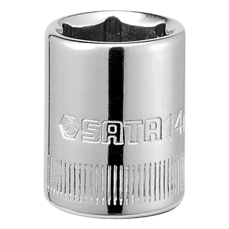 Soquete-Sextavado-Cromo-com-Encaixe-de-1-4--7mm-Sata