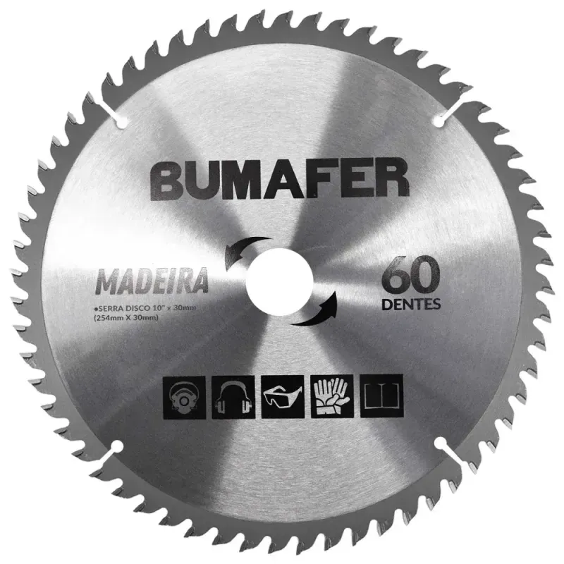 Disco-de-Serra-10”-X-30mm-Para-Madeira-60-Dentes-Bumafer