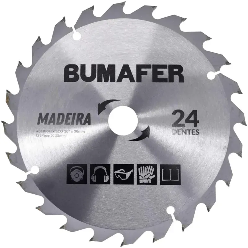 Disco-de-Serra-10”-X-30mm-Para-Madeira-24-Dentes-Bumafer