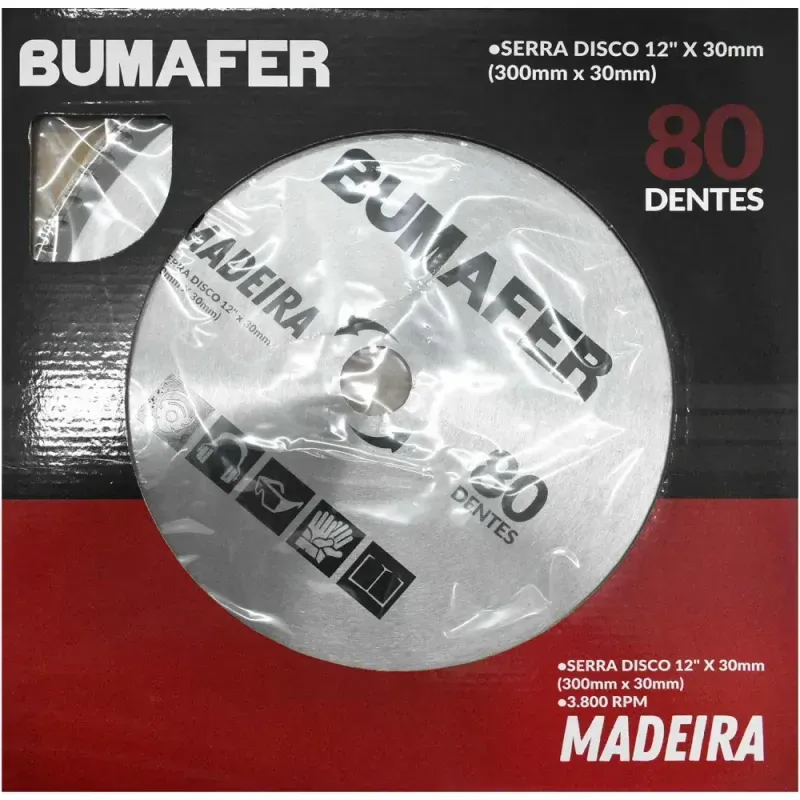 Disco-de-Serra-12”-X-30mm-Para-Madeira-80-Dentes-Bumafer