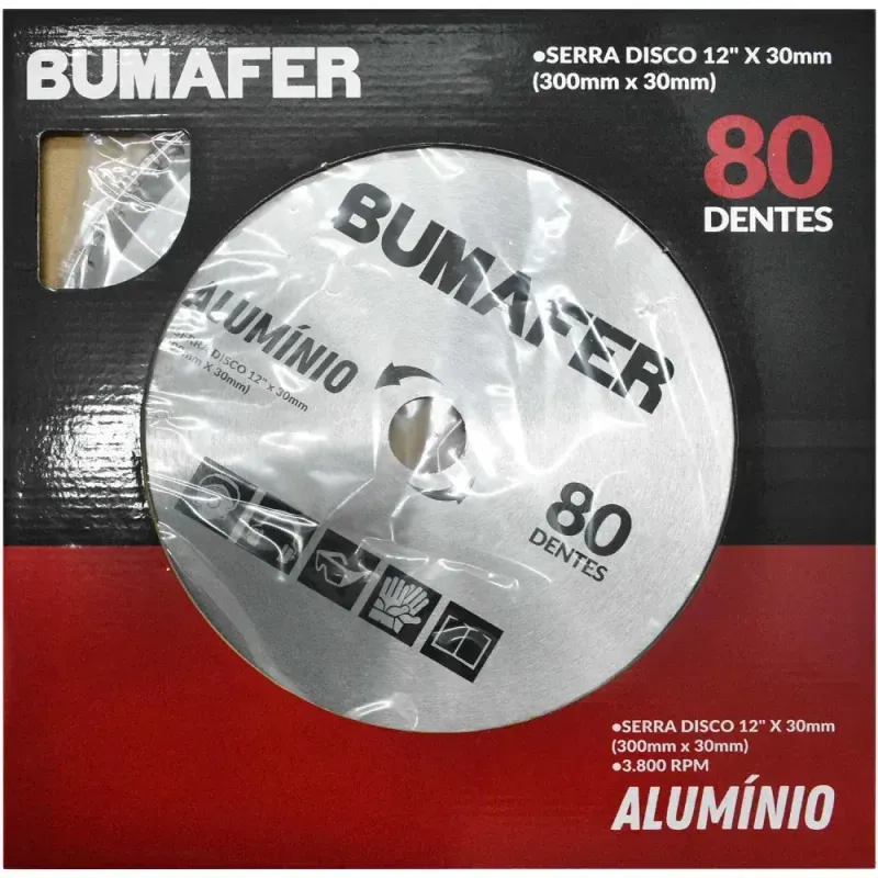Disco-de-Serra-12”-X-30mm-Para-Aluminio-80-Dentes-Bumafer