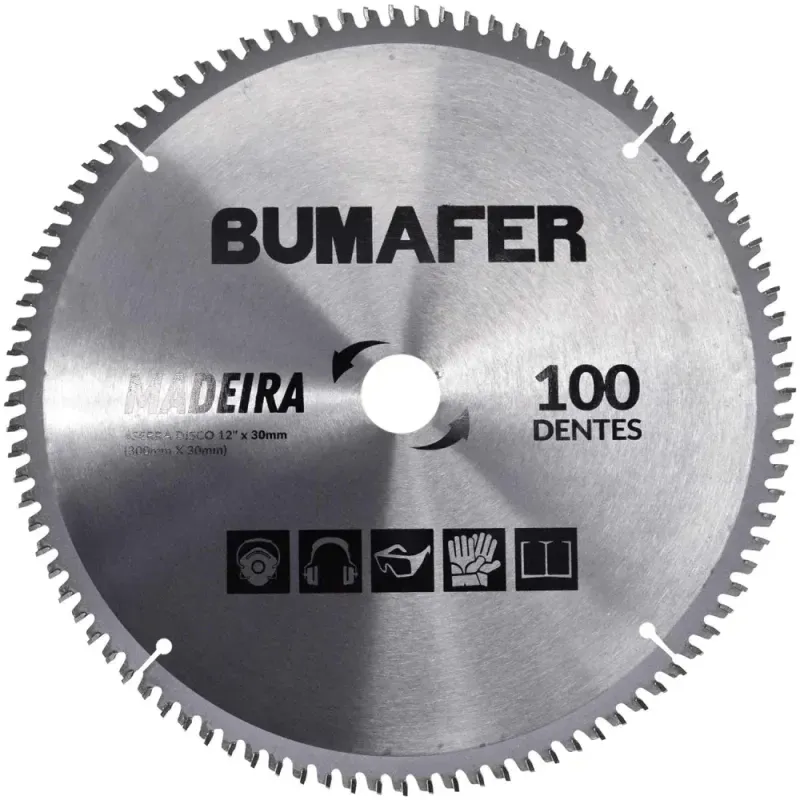 Disco-de-Serra-12”-X-30mm-Para-Madeira-100-Dentes-Bumafer