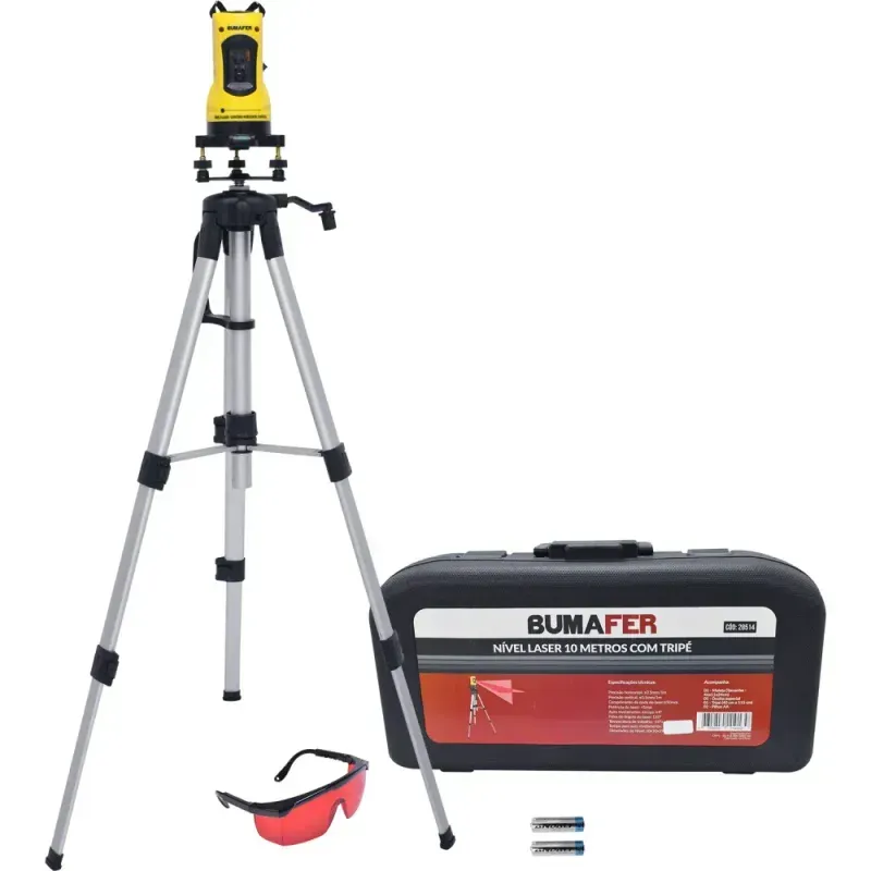 Nivel-a-Laser-Giratorio-com-Tripe-05mm-10m-5mW-Bumafer