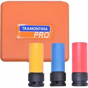 Jogo de Soquetes de Impacto 1/2" 3 Peças Tramontina