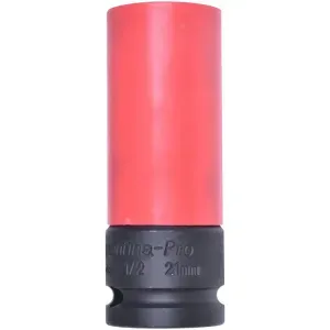 Soquete Impacto Sextavado Longo Encaixe 1/2" 21 mm Tramontina