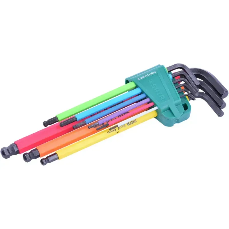 Jogo de Chaves Hexagonal Abauladas ST09101CHBSJ Sata - 9 Pçs