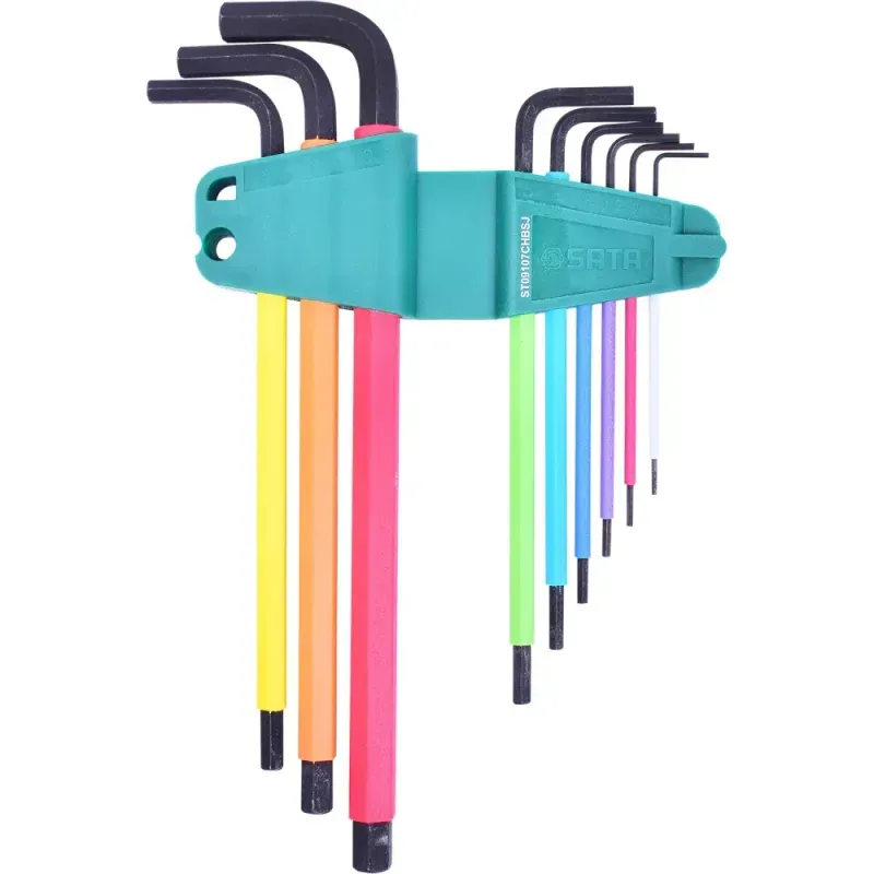 Jogo de Chaves Hexagonal ST09107CHBSJ Sata - 9 Peças