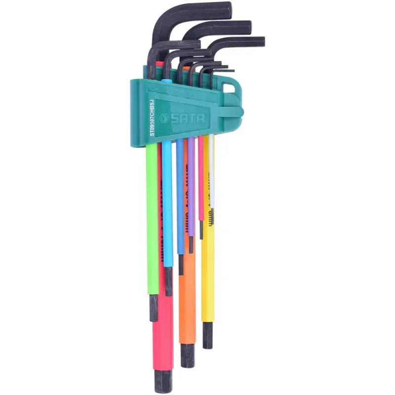 Jogo de Chaves Hexagonal ST09107CHBSJ Sata - 9 Peças