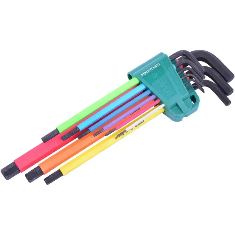 Jogo de Chaves Hexagonal ST09107CHBSJ Sata - 9 Peças