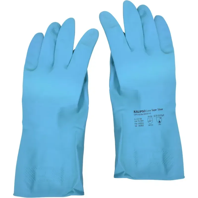 Luva-Latex-Azul-Com-Forro-Super-Silver-Tamanho-XG-Kalipso