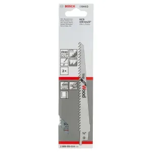 Lâmina de Serra Sabre S644D para Madeira 2 Peças 240mm Bosch