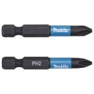 Ponta Bits Phillips PH2 50mm Impacto B-63725 Makita – 2 Peças