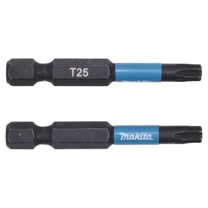 Ponta Bits Hexalobular T25-50mm Impacto B-63797 Makita 2 Pçs