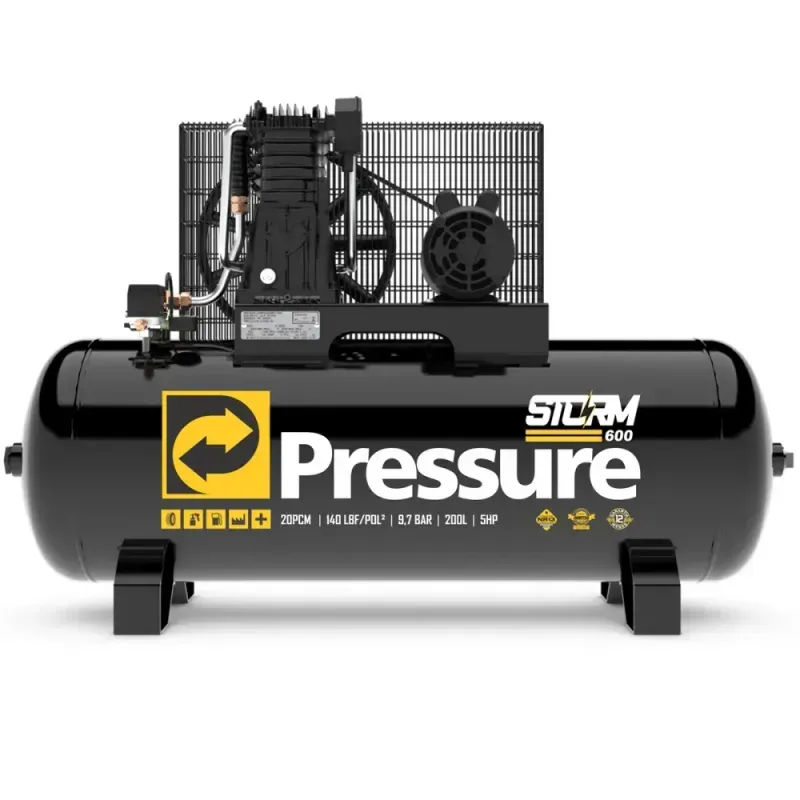 Compressor-de-Ar-Storm-600-20-200-140psi-Trif-IP21-Pressure