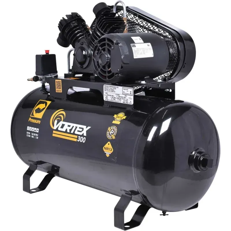 Compressor-de-Ar-Vortex-300-10pcm-140psi-100L-Trif-Pressure
