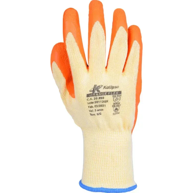 LUVA-BANHADA-LATEX-KALIPSO-ORANGEFLEX-TAM-GD